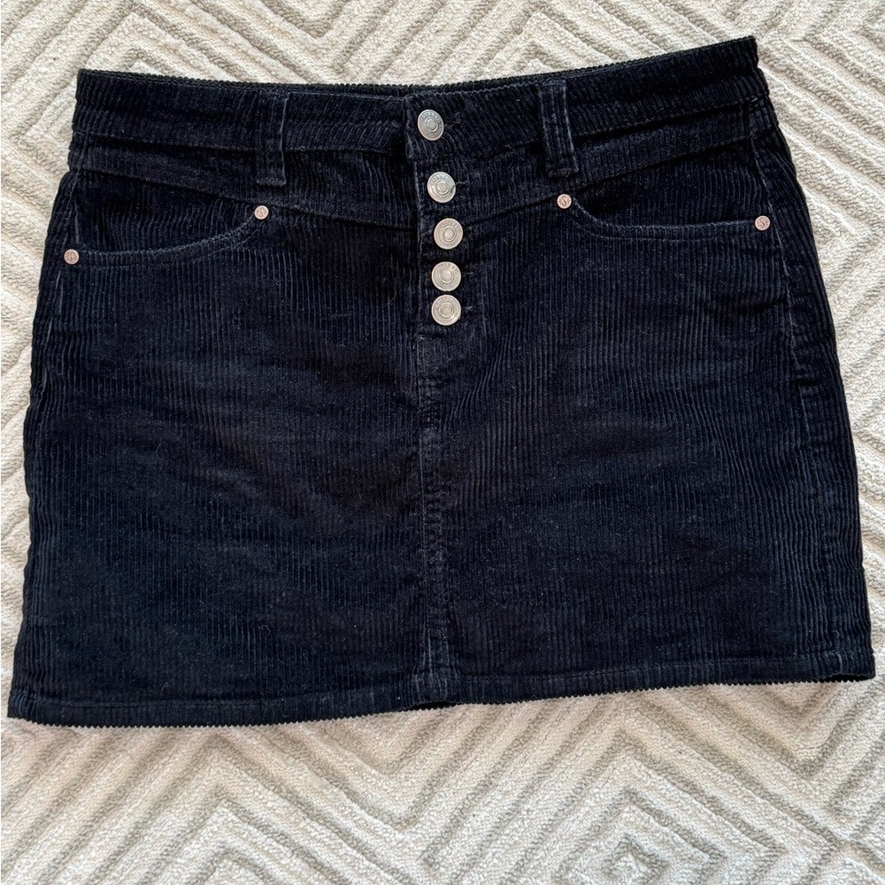 Black Corduroy Shyanne skirt